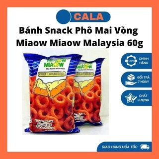 (9 Vị)Bánh Snack Vòng Phô Mai Miaow Miaow Malaysia 60g
