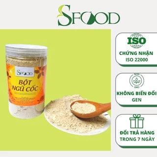 Bột ngũ cốc 13 loại hạt SFOOD lọ 500gram, bột ngũ cốc dinh dưỡng