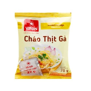 CHÁO THỊT GÀ/ THỊT BẰM/ cháo sườn VIFON CÓ GÓI THỊT 70G