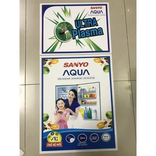 Miếng dán tủ lạnh Sanyo Aqua - Tem dán tủ lạnh Sanyo Aqua (mẫu 6)