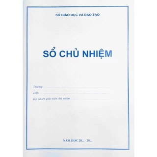 Sách Sổ Chủ Nhiệm theo thông tư số 32/2020/TTBGDĐT