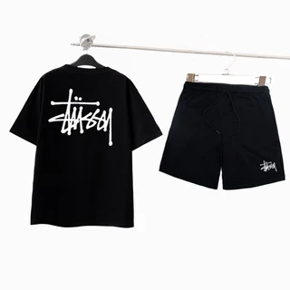 Bộ Thể Thao Nam Nữ STUSSY Bộ Quần Áo thun Unisex STUSSY GẤU 2022 (BỘ 130-131)