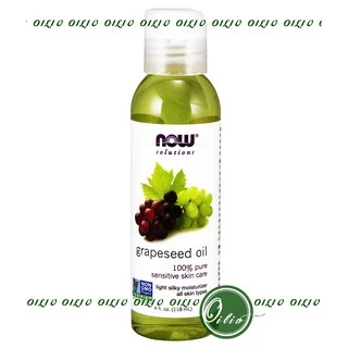 Dầu hạt nho Now Grapeseed Oil, dầu nho dưỡng da dưỡng tóc Now Grape seed oil