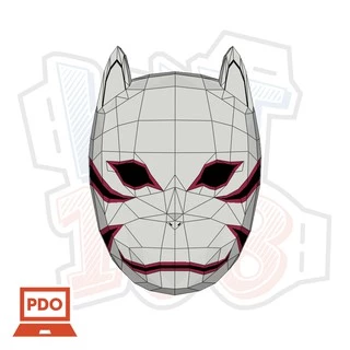 Mô hình giấy Anime Game Mặt nạ Kakashi Anbu Mask ver 1 - Naruto