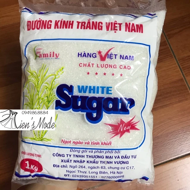 1kg Đường kính trắng/ vàng Hoa Mai