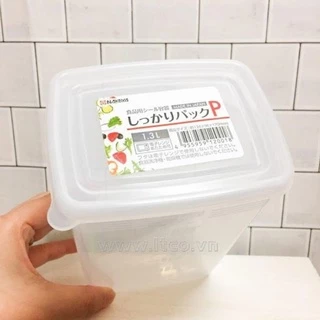Hộp nhựa đựng thực phẩm nắp dẻo dáng cao 1.3l