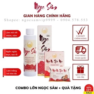 [NGỌC SÂM] Bộ Ngọc Sâm Mặt Nạ Chưa Pha Ngừa Mụn Trắng Da