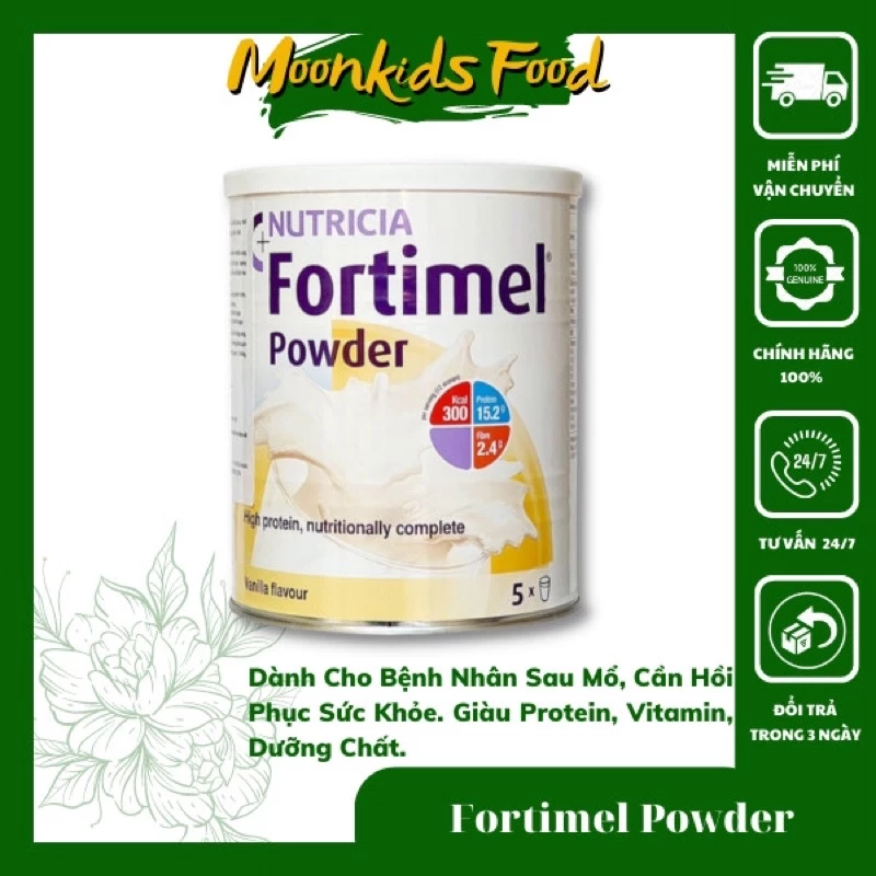 [Date 03/2025] Sữa Fortimel Powder Hộp 335g Dinh Dưỡng Cho Người Sau Mổ Cần Bổ Sung Dinh Dưỡng