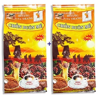 [ 1KG ] Combo 2 Bịch x 500gr Cà phê rang xay pha phin truyền thống chồn buôn mê Hoàng Gia Trang - Date mới 12 tháng.