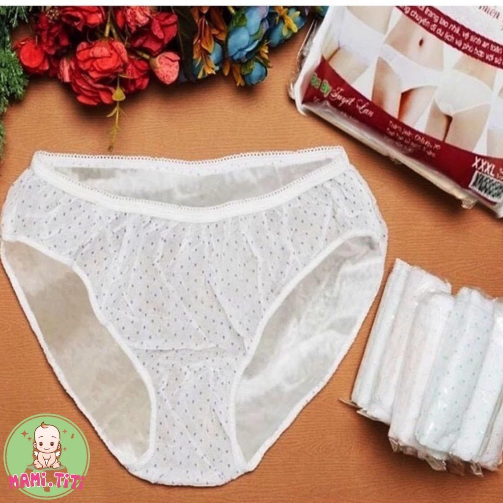 Quần lót bâu, SET 5 quần co giãn cho mẹ sau sinh - MAMI TITI