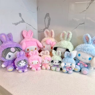 SANRIO  Kuromi My Melody Cinnamoroll Móc Khóa Thỏ Nhồi Bông Xinh Xắn Dễ Thương