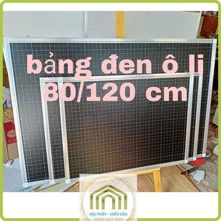 bảng đen 80/120cm kẻ ô ly(tặng hộp phấn) dùng trong học tập, tập viết