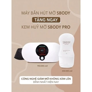 Máy Bắn Hút Mỡ Sbody-( Sẵn hàng, đặt now ship giao liền) Tặng Kem Huỷ Mỡ Sbody Pro