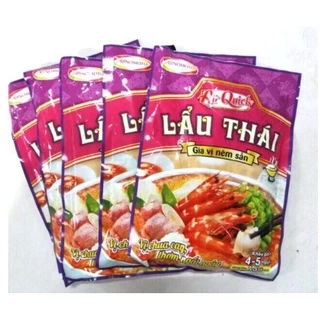 Gia Vị Lẩu Thái Aji Quick Nêm Sẵn Hoàn Chỉnh Món Lẩu Thái Gói 50G