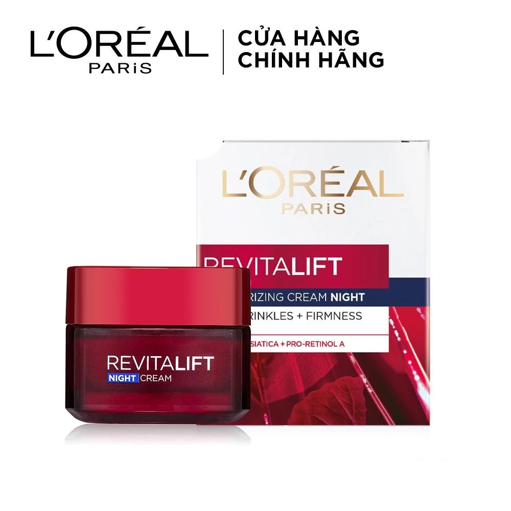 🌺🌺*Kem Dưỡng Đêm Săn Chắc Da Và Giảm Nếp Nhăn L'Oreal Revitalift - 50ml