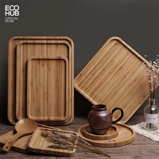 Khay gỗ tre ECOHUB dùng cho nhà hàng, quán cà phê (Coffee Wooden Tray) | EH024