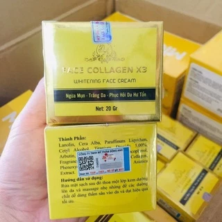 FACE COLLAGEN X3 ĐÔNG ANH Mẫu mới 2021 có tem cào 20gr