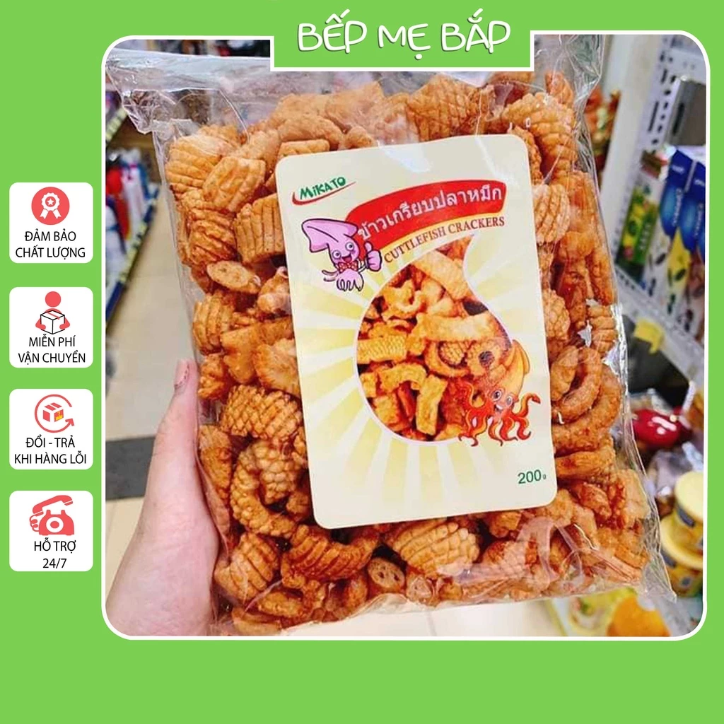 Bim bim mực Thái gói 200gr - Đồ ăn vặt - BẾP MẸ BẮP