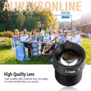 Ống kính tiêu cự 3MP 12mm truyền ánh sáng cao giám sát thông minh cho camera quan tại nhà