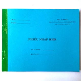 Phiếu nhập kho 2 liên khổ A5 16x20cm