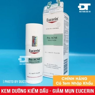 Kem kiềm dầu và giảm mụn Eucerin ProAcne Solution A.I Matt Fluid