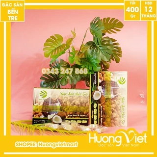 Kẹo dừa nguyên chất ít đường Du Thảo 400g, kẹo dừa Bến Tre, kẹo dừa ít ngọt