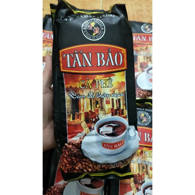 1kg cafe Tấn Bảo bao bì màu đen