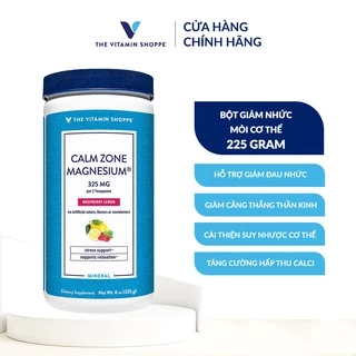 Bột giảm nhức mỏi cơ thể THE VITAMIN SHOPPE Calm Zone Magnesium 325 MG 225g