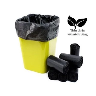 Túi Đựng Rác Tự Hủy Sinh Học Size Lớn Bịch 3 Cuộn Màu Đen Văn Phòng 55*65 cm TRUNG ĐEN Gia Đình Bảo Vệ Môi Trường