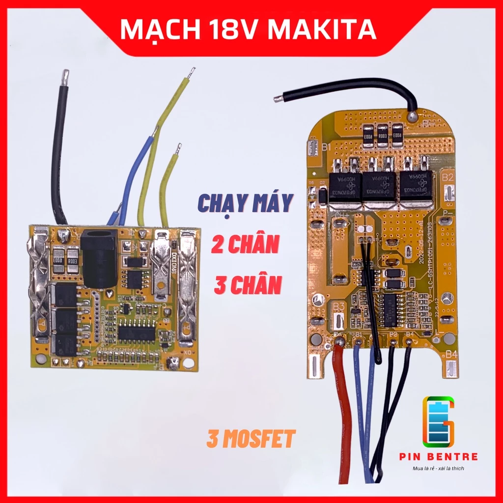 Mạch 5S Makitaa 18V 65A/80A chạy máy 2 chân và 3 chân [PBT247]