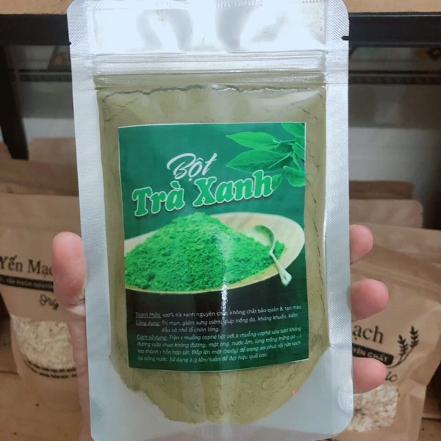 Bột trà xanh nguyên chất gói 300g