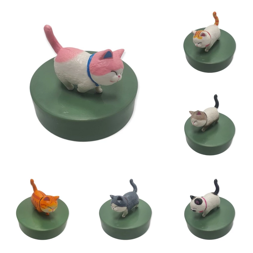 Mèo con mô hình trang trí taplo xe hơi, tiểu cảnh, bàn học, bàn làm việc cực kỳ cute