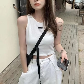 Áo Hai Dây Dáng Ngắn Thời Trang Mùa Hè Cho Nữ Áo thun nữ Croptop