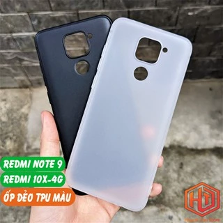 Ốp lưng redmi note 9, redmi 10x 4g TPU màu dẻo siêu mỏng ôm sát thân máy bảo vệ camera phụ kiện huỳnh tân store