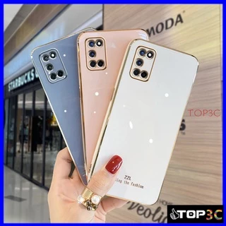 ốp điện thoại OPPO A92 Ốp Điện Thoại Viền Thẳng Thời Trang Cho OPPO A52 A37 A55 4G F1S A59 A57 A39 A83 A77 5G ZB