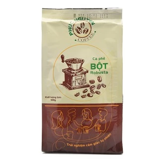 Cà phê nguyên chất Robusta(bột) gói 500g