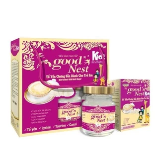 YẾN SÀO CAO CẤP GOOD NEST KIDS 18% ( 6 lọ x 70ml ) TẶNG KÈM 1 LỌ RỜI 70ml