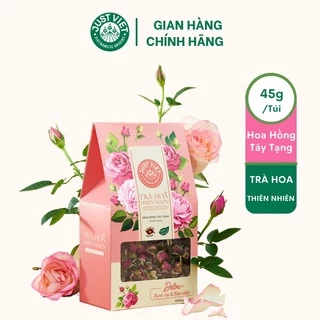 Trà Hoa Thiên Nhiên Detox Just Viet - Nụ Hoa Hồng Tây Tạng Sấy - Đẹp Từ Bên Trong - Tốt Cho Sức Khỏe - Túi 45gr