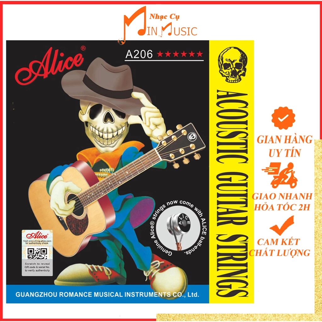 Dây đàn guitar acoustic Alice A206 chính hãng