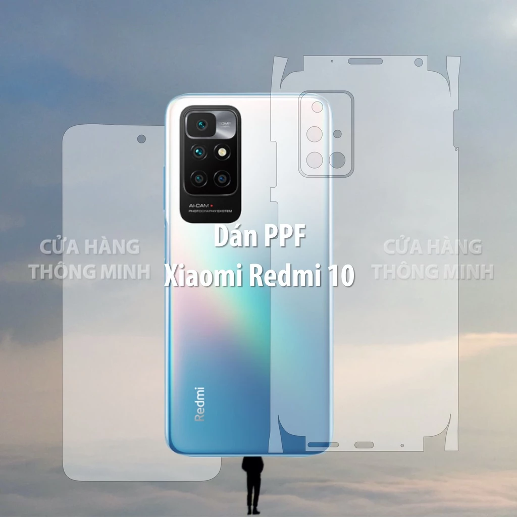 Tấm dán Xiaomi Redmi 10 dán PPF mặt trước/dán mặt sau/dán màn hình/dán mặt lưng Full viền chuẩn