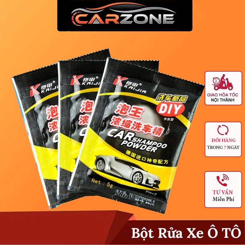 Bột Rửa Xe Ô Tô Car Shampoo Powder – 1 Gói