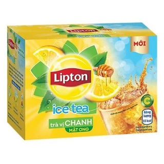 trà lipton ice tea vị chanh hộp 224g ( 16 gói *14g)