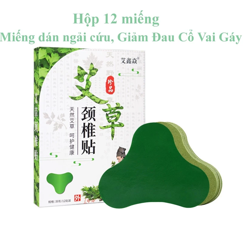 Miếng dán ngải cứu Đầu Gối, Cổ, Vai, Gáy, Hỗ Trợ Giảm Đau Do Viêm Khớp Dạng Thấp