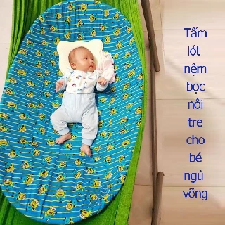 Tấm lót nôi tre cho bé nằm ngủ võng