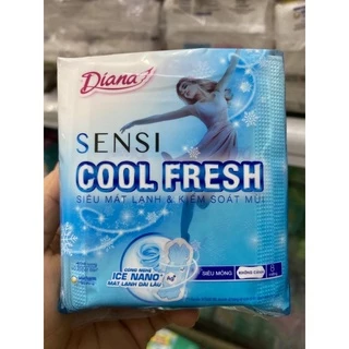 Băng vệ sinh Diana SenSi Cool Fresh Siêu mỏng không cánh 23cm 8miếng