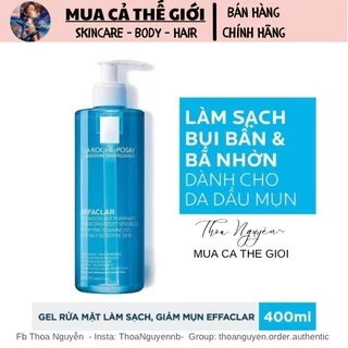 Sữa rửa mặt dạng Gel tạo bọt cho da dầu và nhạy cảm Laroche-Posay Effaclar