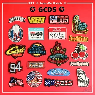 Sticker ủi thêu hình logo Gcds God Can't Destroy