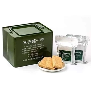 Lương khô 3 sao 900 - Lương Khô Quân Đội siêu ngon Hongkong Thùng Sắt - Hộp 1kg2/ 4 kg