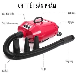 Máy sấy lông chó Chunzhou 2800w siêu mạnh,chuyên dụng cho spa thú cưng-ChuChu Pet