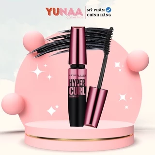 Mascara MAYBELLINE New York Hyper Curl Waterproof - Dài Mi, Cong Mi, Chuốt Mi Đen 9.2ml